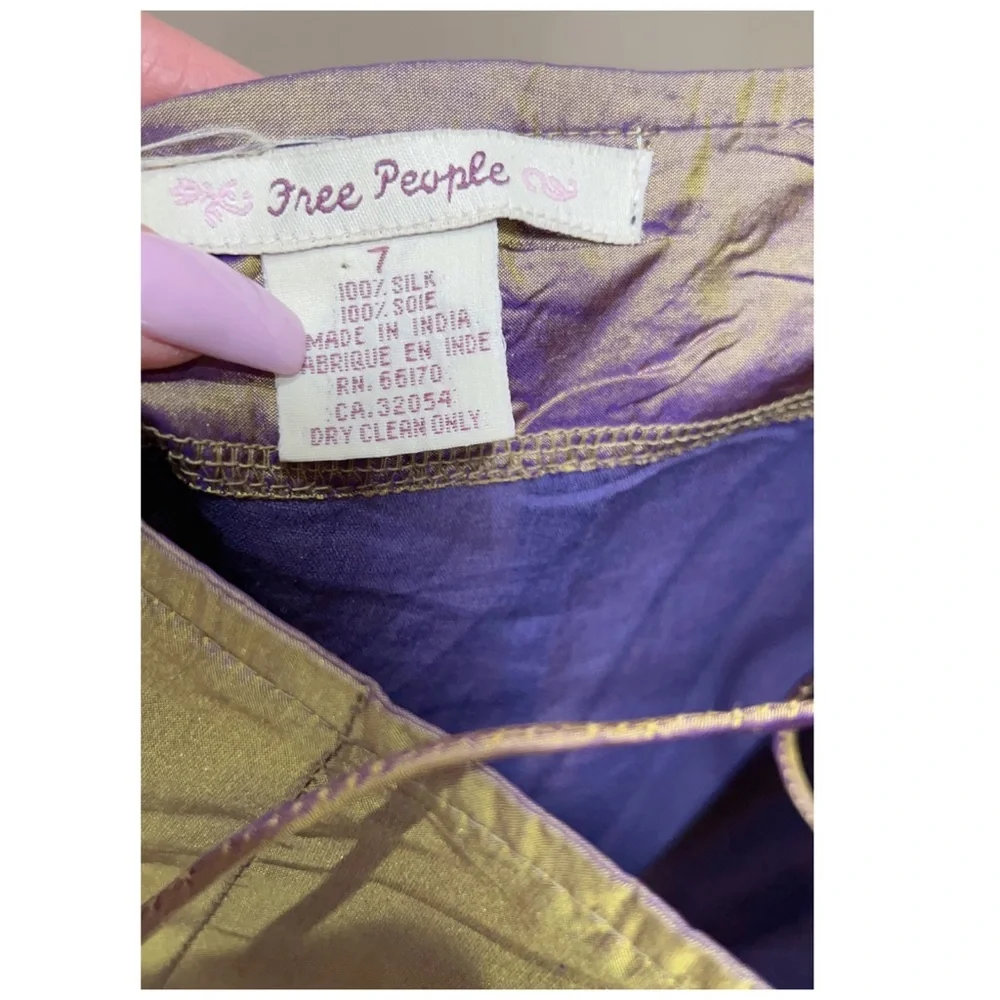 FREE PEOPLE 100% Silk Vintage Dress - Picture 12 of 13